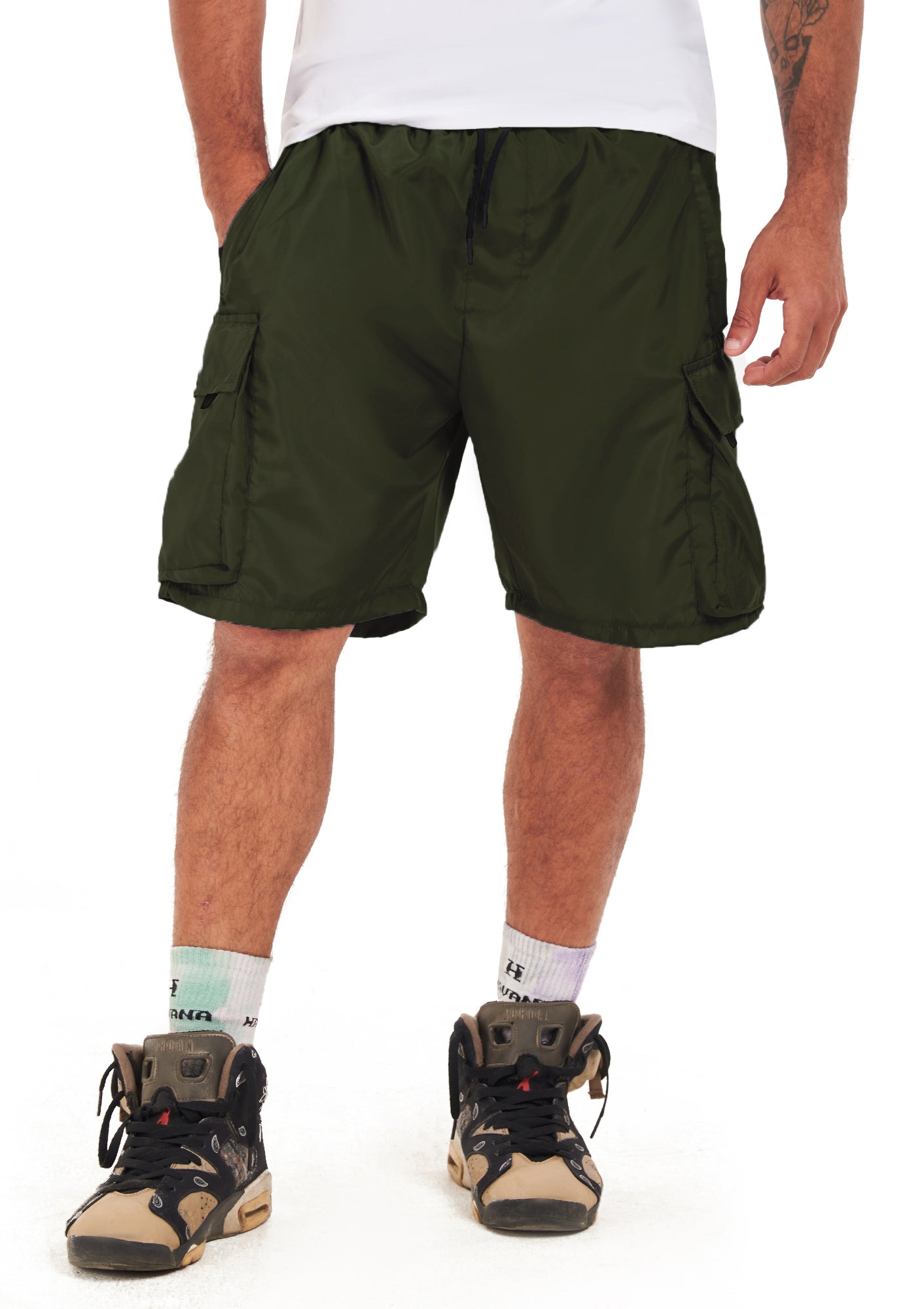 Olive waterproof short